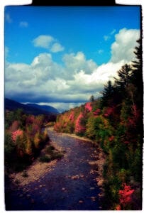 NH River Abstract Painting